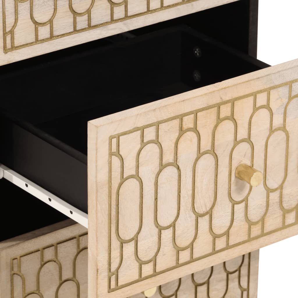 vidaXL Beistellschrank 40x33x75 cm Massivholz Mango