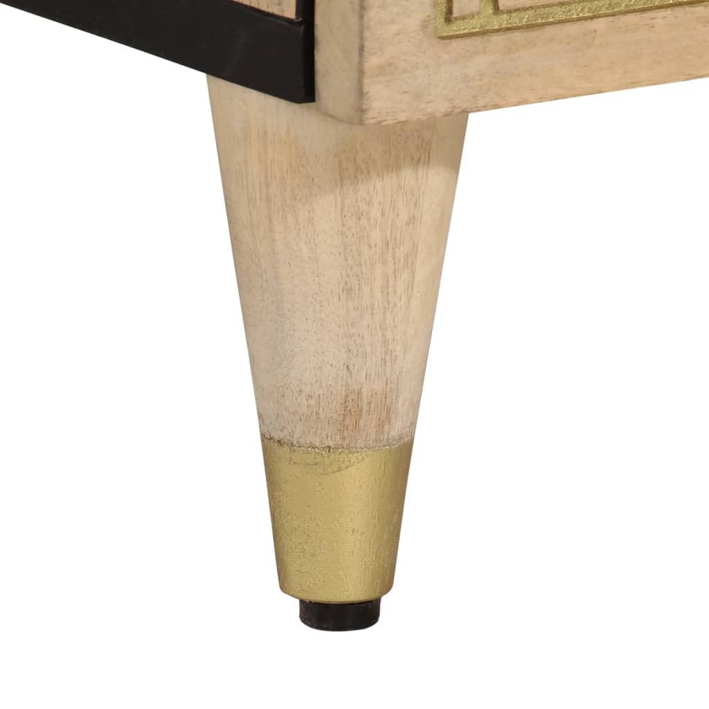 vidaXL Beistellschrank 60x33x75 cm Massivholz Mango