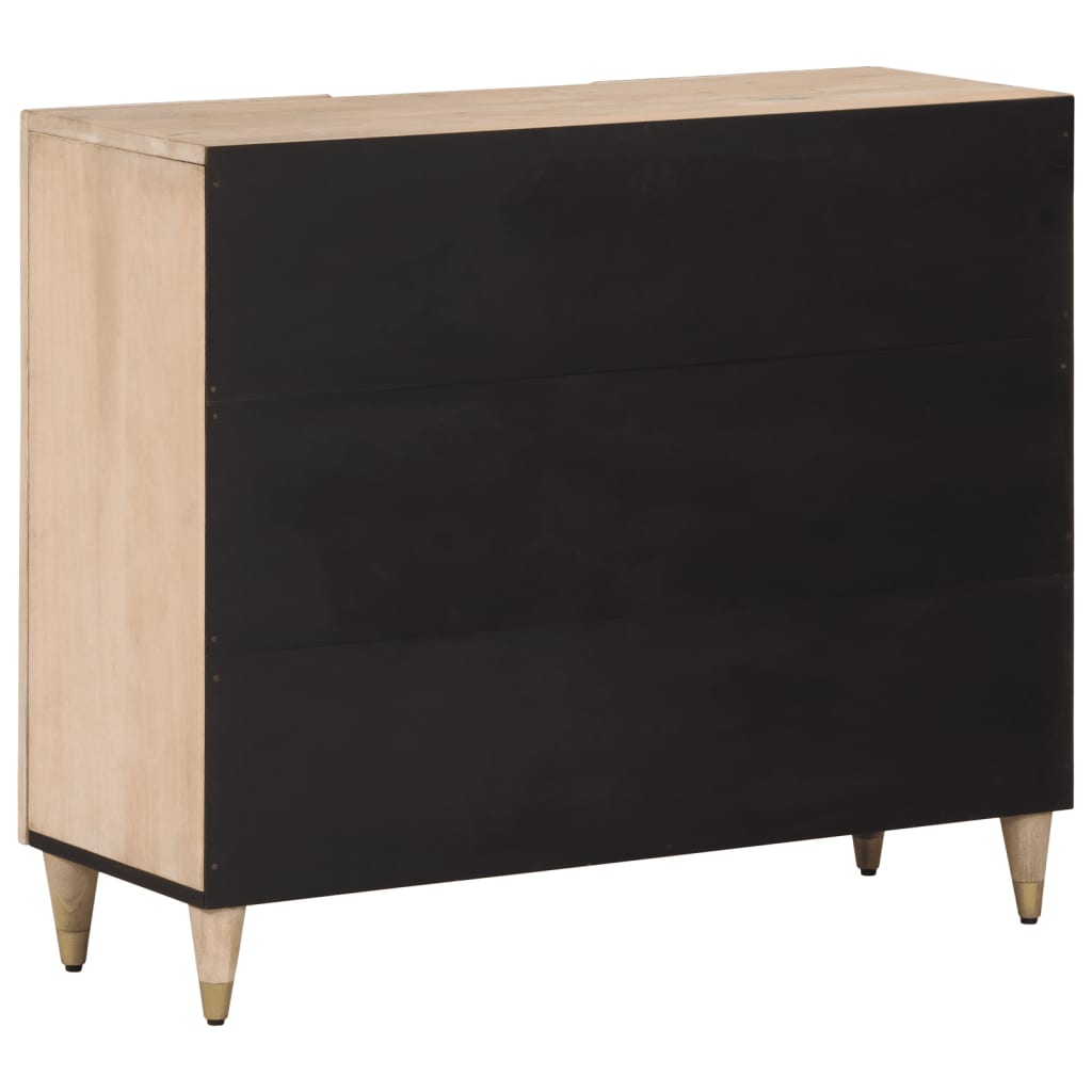 vidaXL Beistellschrank 90x33x75 cm Massivholz Mango