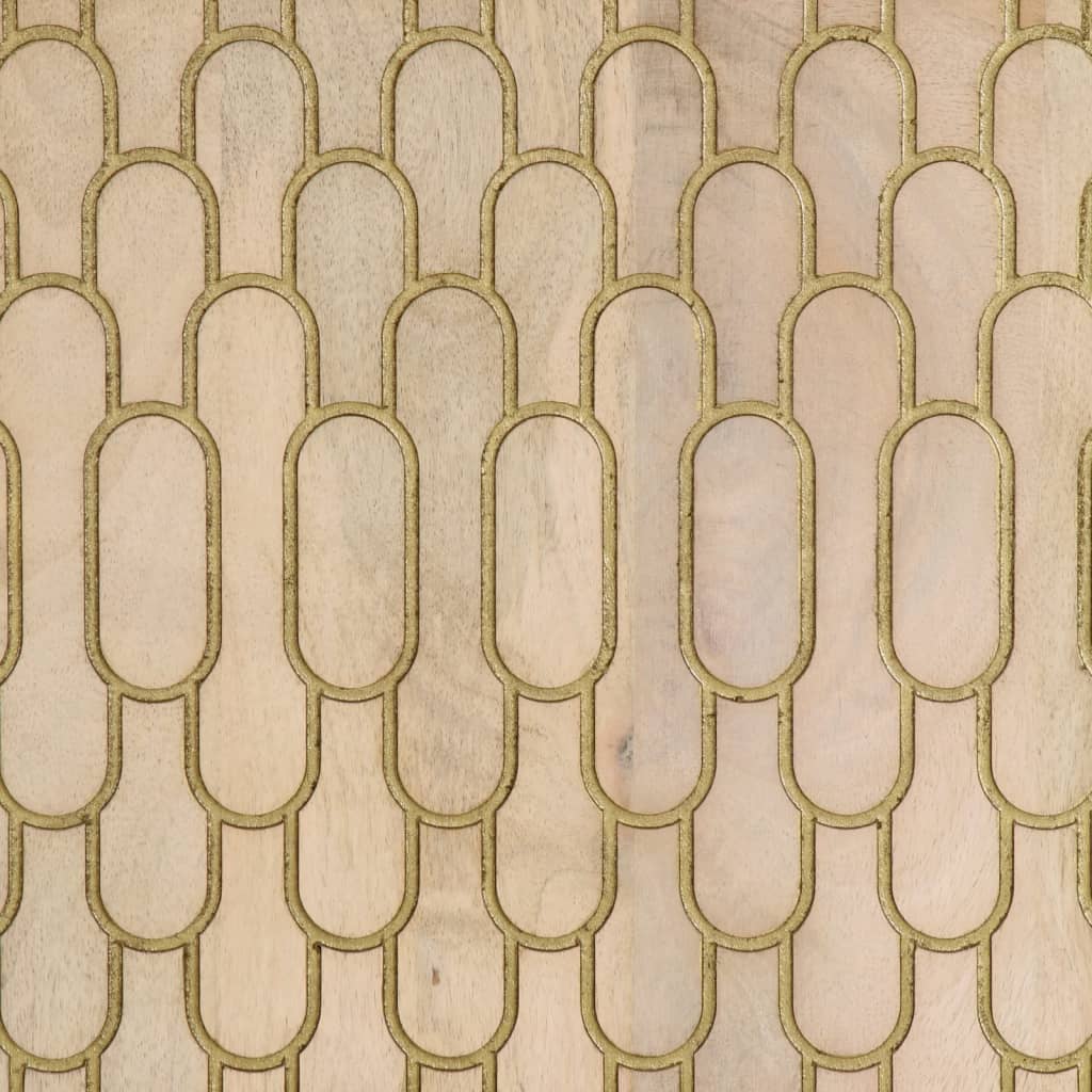 vidaXL Beistellschrank 90x33x75 cm Massivholz Mango