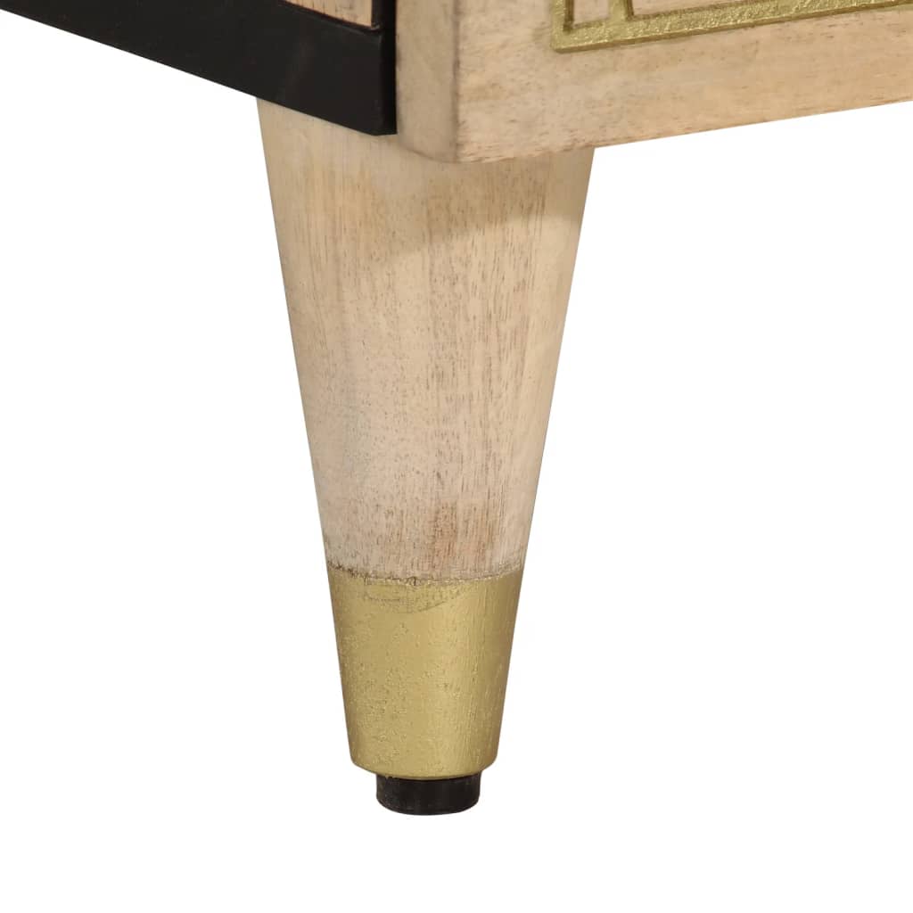 vidaXL Beistellschrank 90x33x75 cm Massivholz Mango