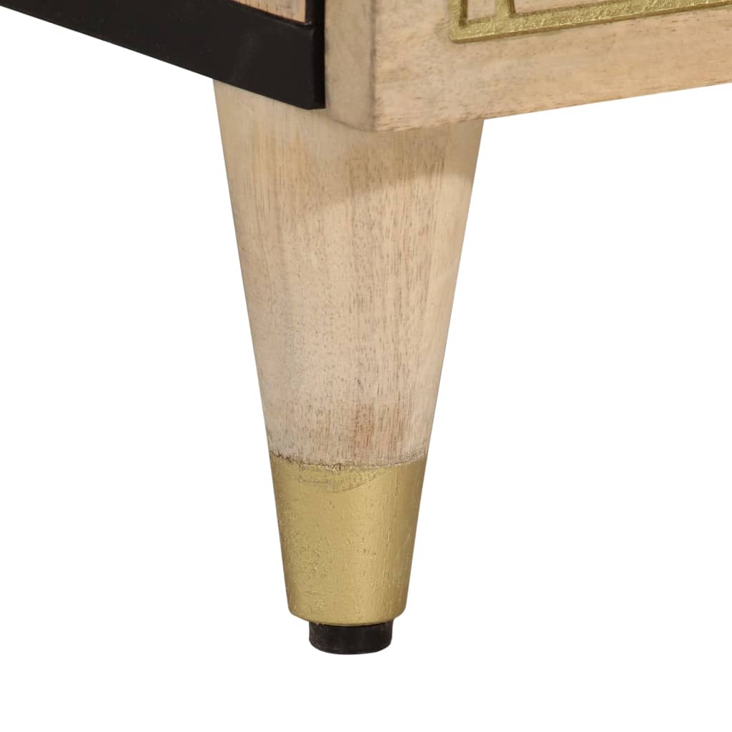 vidaXL Highboard 60x33x100 cm Massivholz Mango