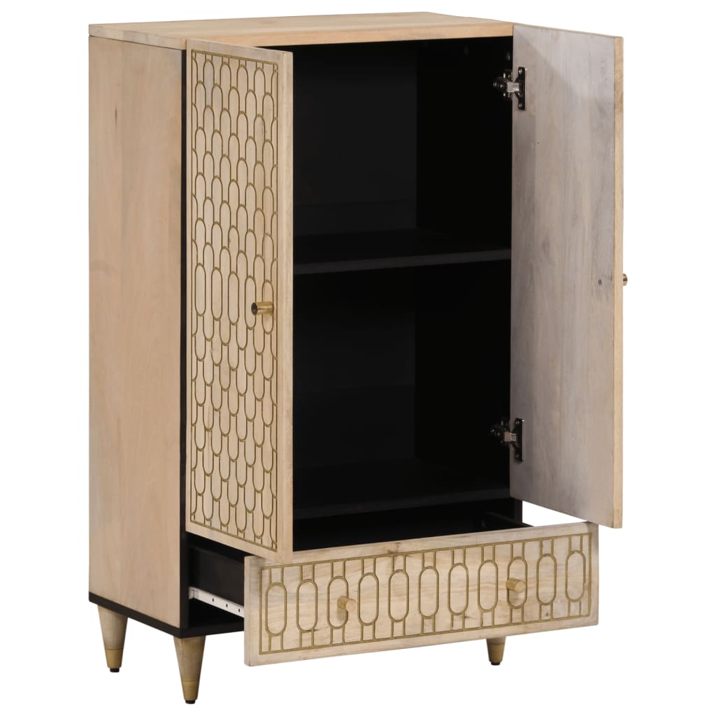 vidaXL Highboard 60x33x100 cm Massivholz Mango