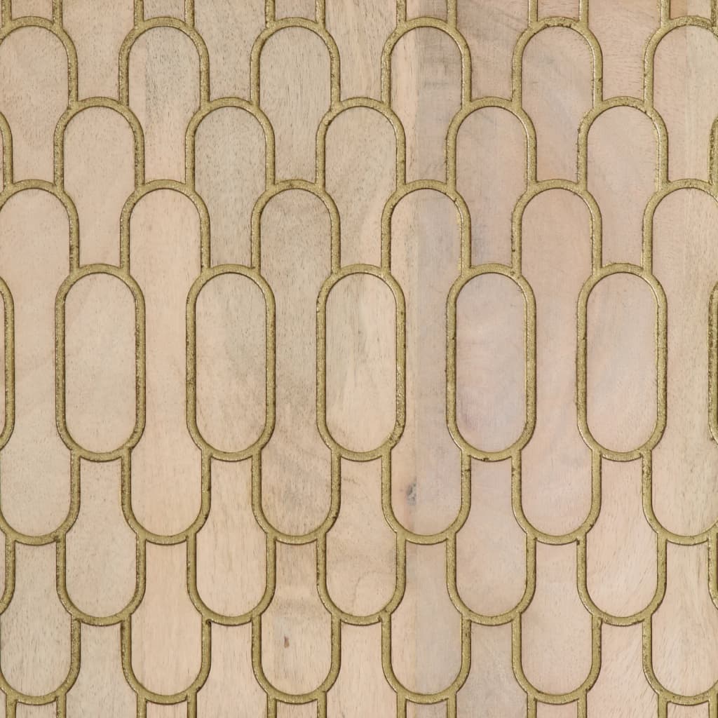 vidaXL Highboard 60x33x100 cm Massivholz Mango