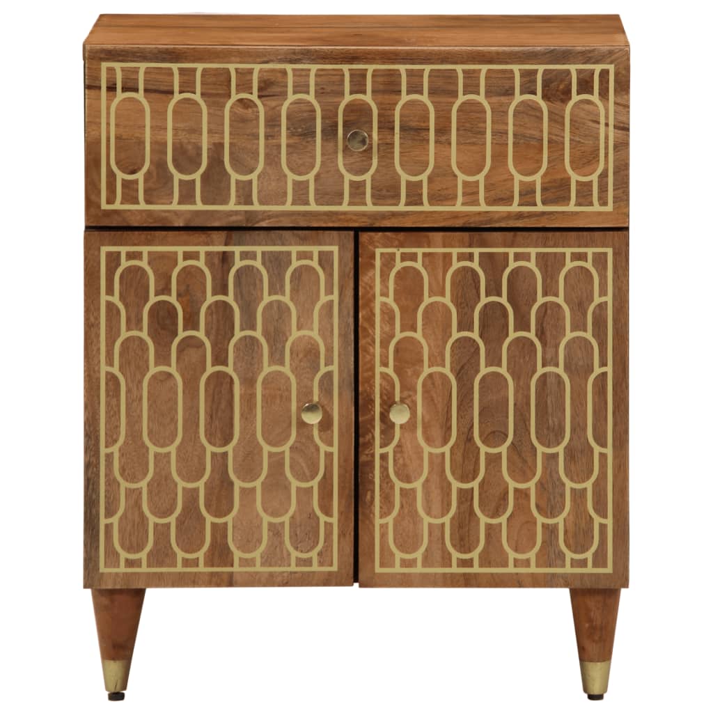 vidaXL Nachttisch 50x33x60 cm Massivholz Mango