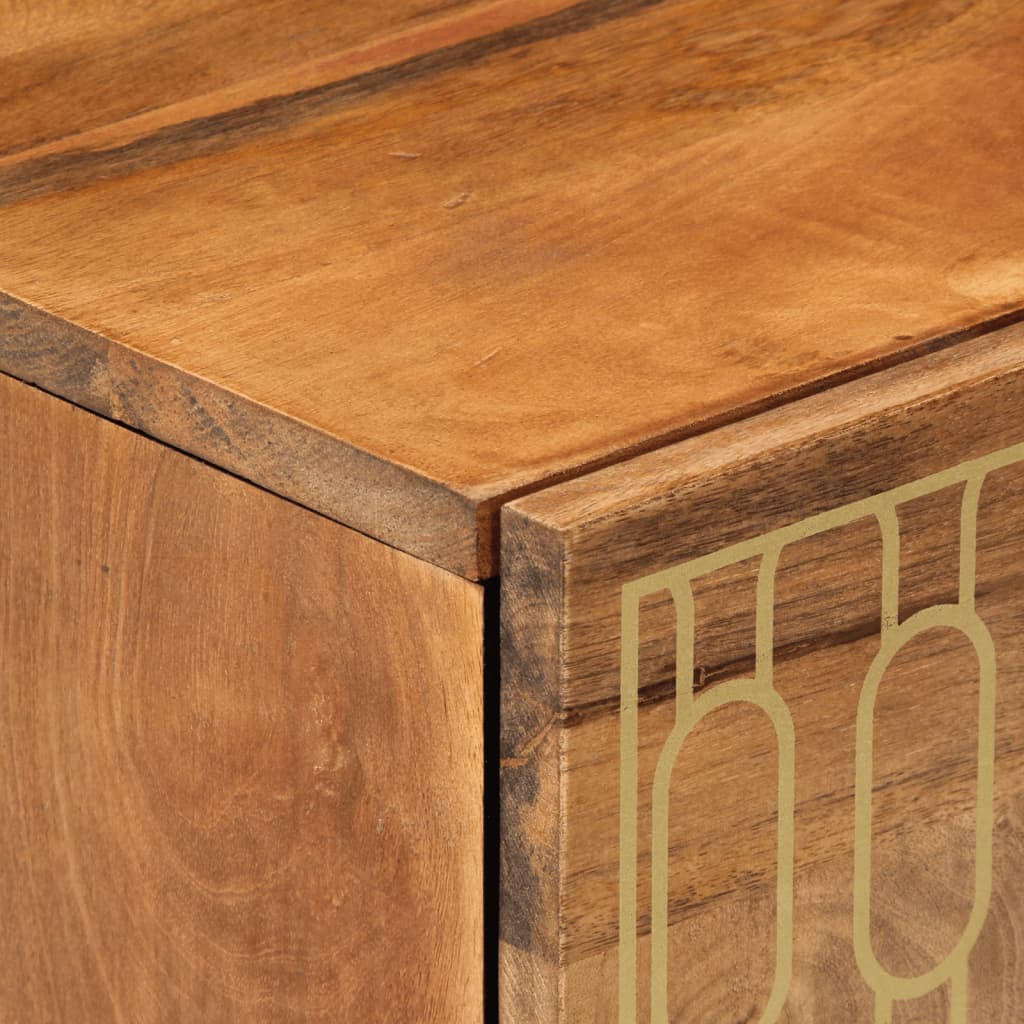 vidaXL Nachttisch 50x33x60 cm Massivholz Mango