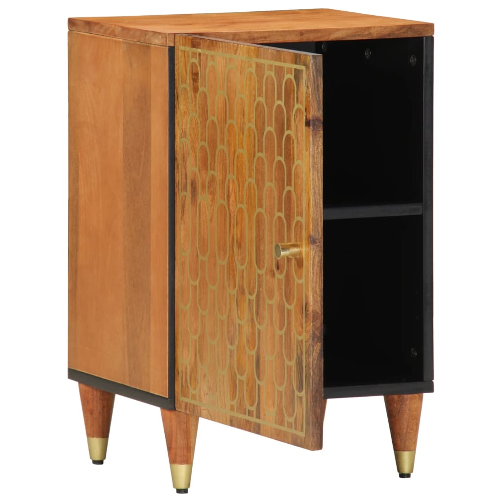 vidaXL Badschrank 38x33x58 cm Massivholz Mango