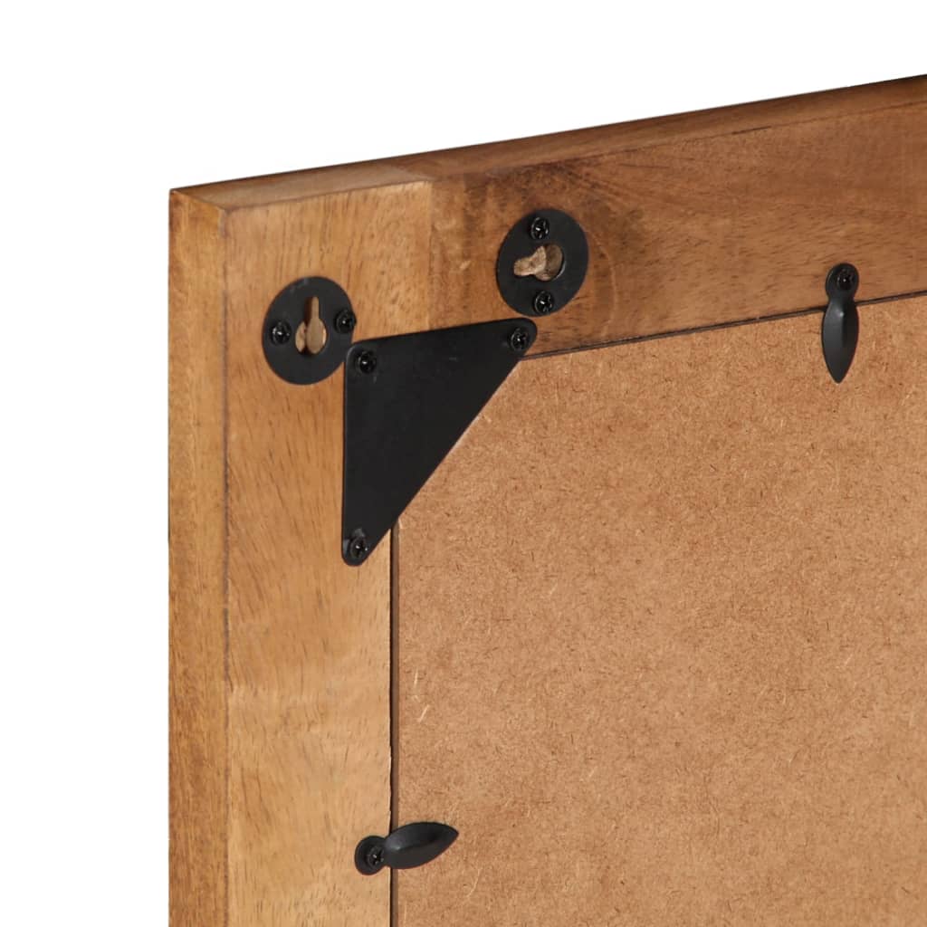 vidaXL Badspiegel 50x70x2,5 cm Massivholz Mango und Glas