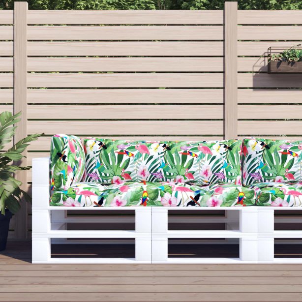 vidaXL Palettenkissen Anthrazit 58x58x10 cm Stoff