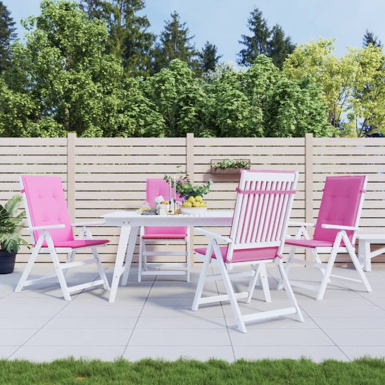 vidaXL Gartenstuhlauflagen für Hochlehner 6 Stk. Anthrazit 120x50x3 cm