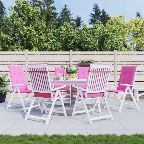 vidaXL Gartenstuhlauflagen für Hochlehner 6 Stk. Anthrazit 120x50x3 cm