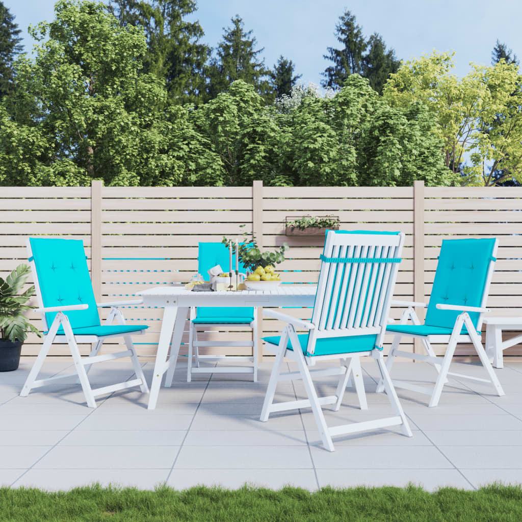 Gartenstuhlauflagen für Hochlehner 6 Stk. Anthrazit 120x50x3 cm