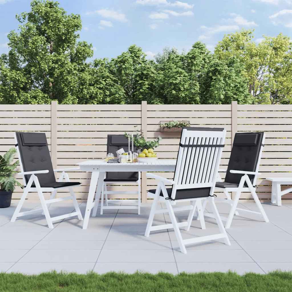 vidaXL Hochlehner-Auflagen 2 Stk. Anthrazit Oxford-Gewebe