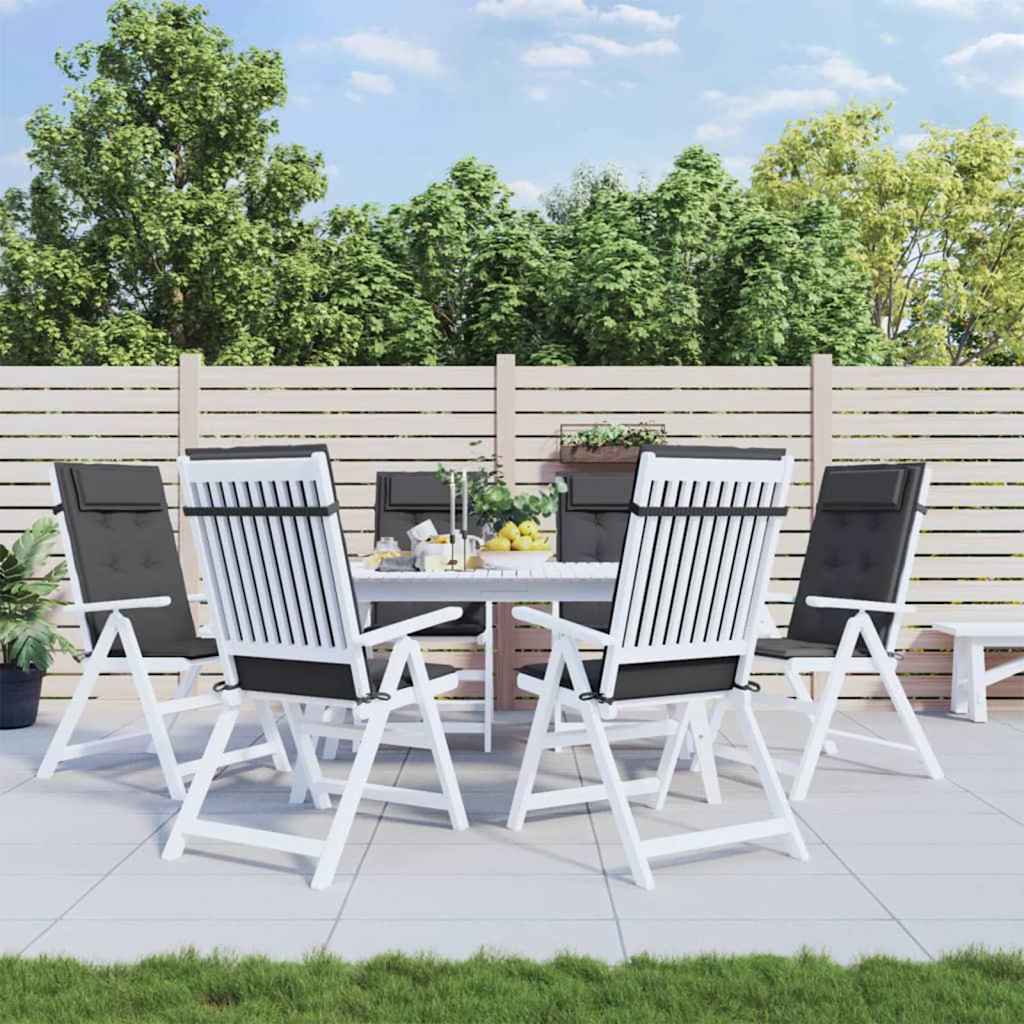 vidaXL Hochlehner-Auflagen 2 Stk. Anthrazit Oxford-Gewebe