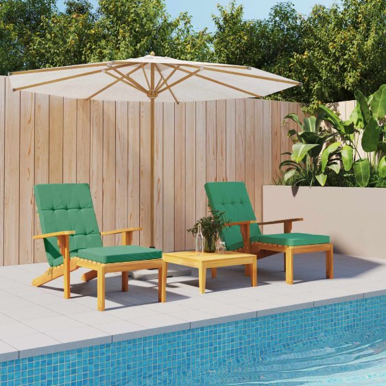 vidaXL Liegestuhl-Auflagen 2 Stk. Anthrazit Oxford-Gewebe