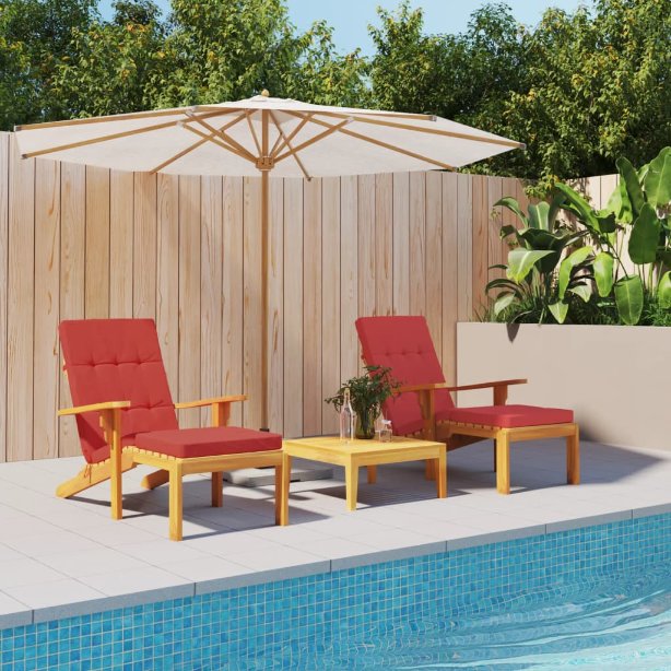 vidaXL Liegestuhl-Auflagen 2 Stk. Anthrazit Oxford-Gewebe