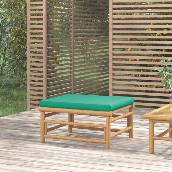 vidaXL 3-tlg. Garten-Lounge-Set mit Hellgrauen Kissen Bambus