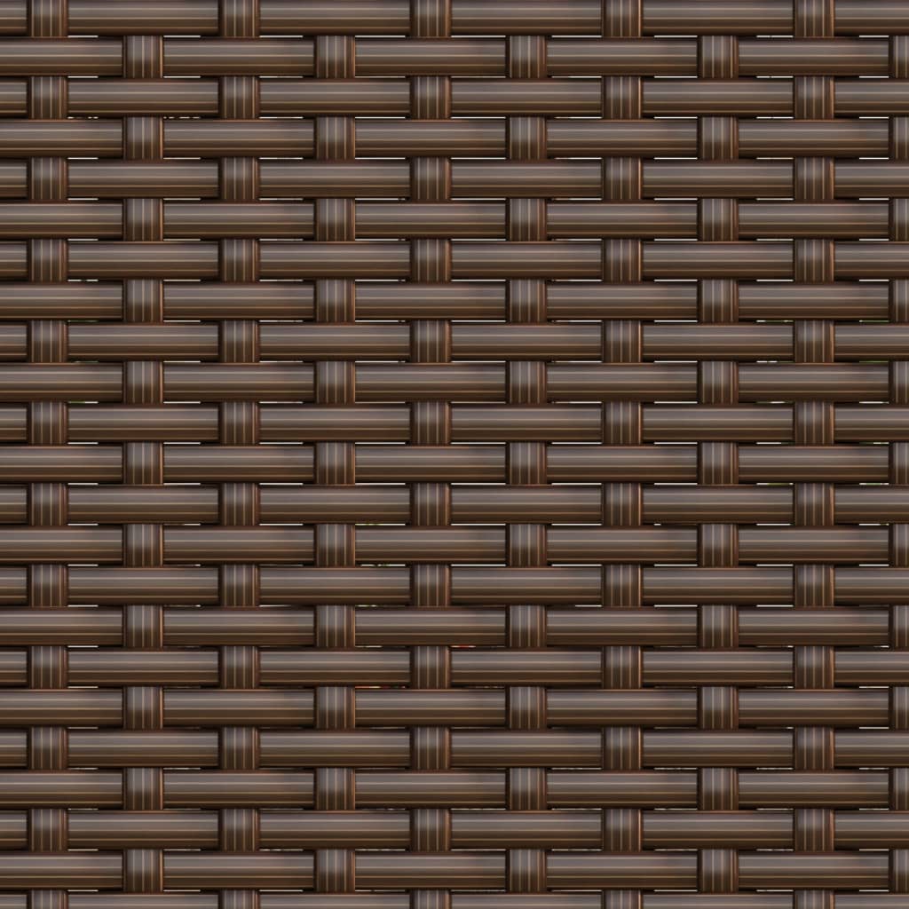 vidaXL Garten-Lounge-Set Braun Poly Rattan