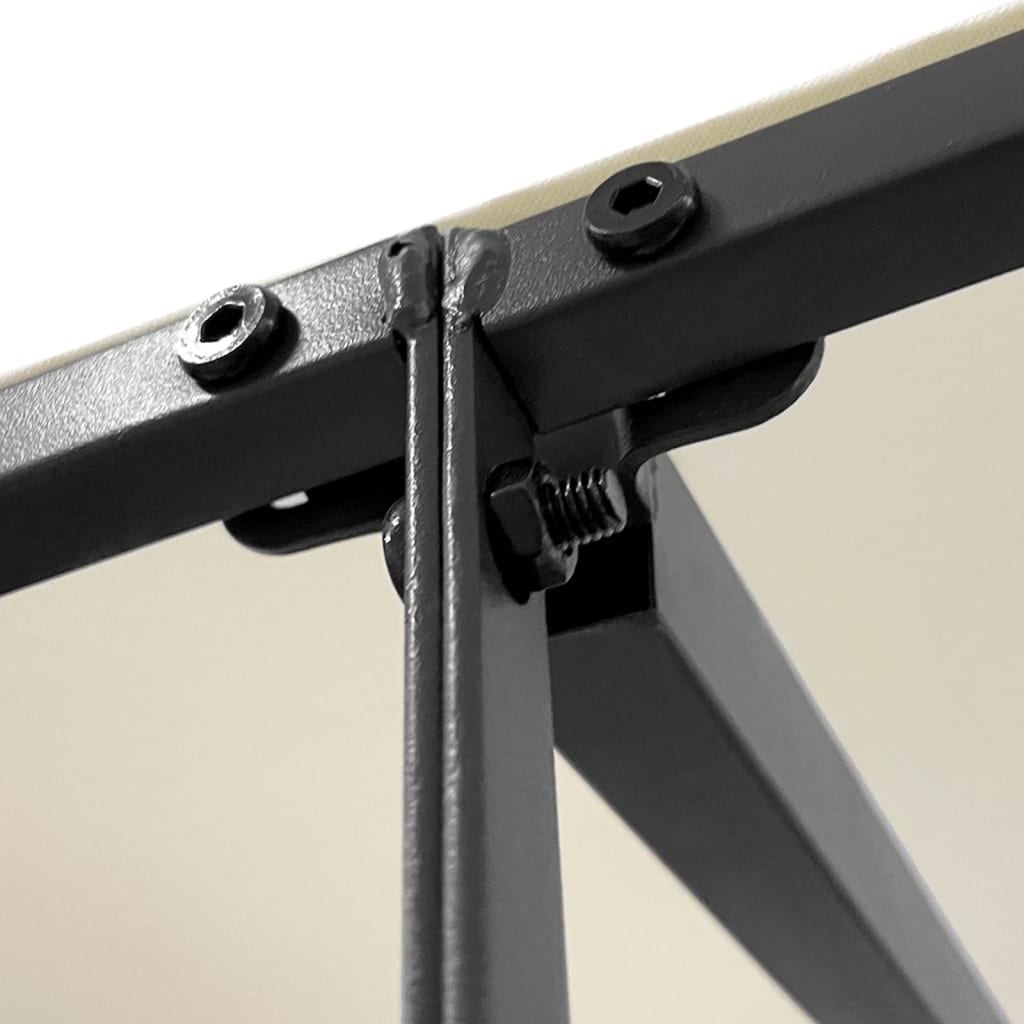 vidaXL Markise Creme 2x2,3 m 180 g/m² Stoff und Stahl