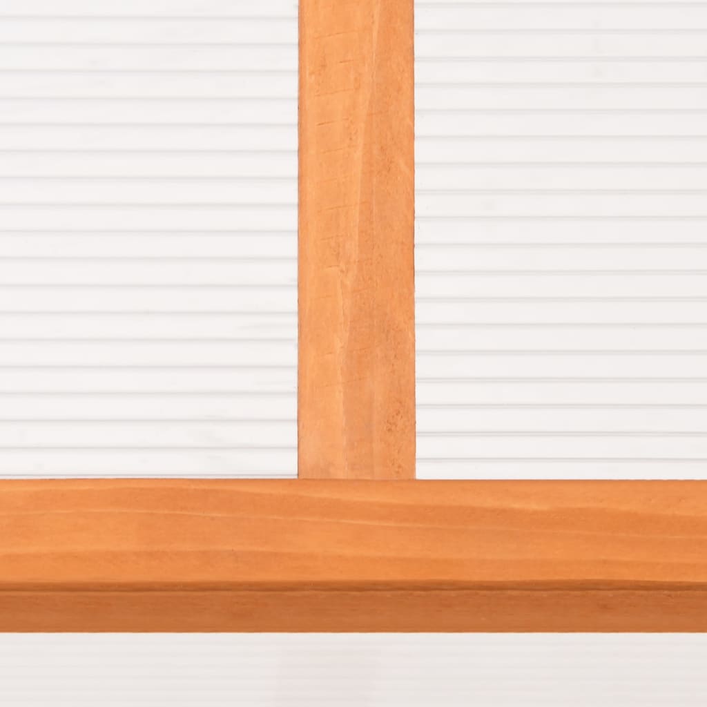 vidaXL Gewächshaus Orange 110x58,5x39 cm Tannenholz