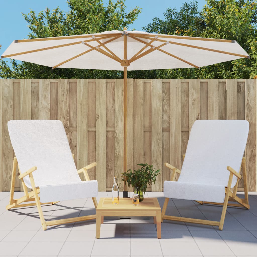 Strandtücher 4 Stk. Weiß 60x135 cm Stoff 400 GSM