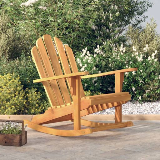 vidaXL Adirondack-Schaukelstühle 2 Stk. 79x100x103 cm Massivholz Teak