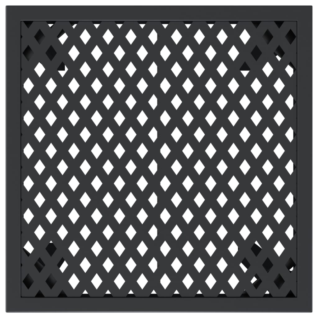 vidaXL Gartentisch Anthrazit 50x50x72 cm Stahl