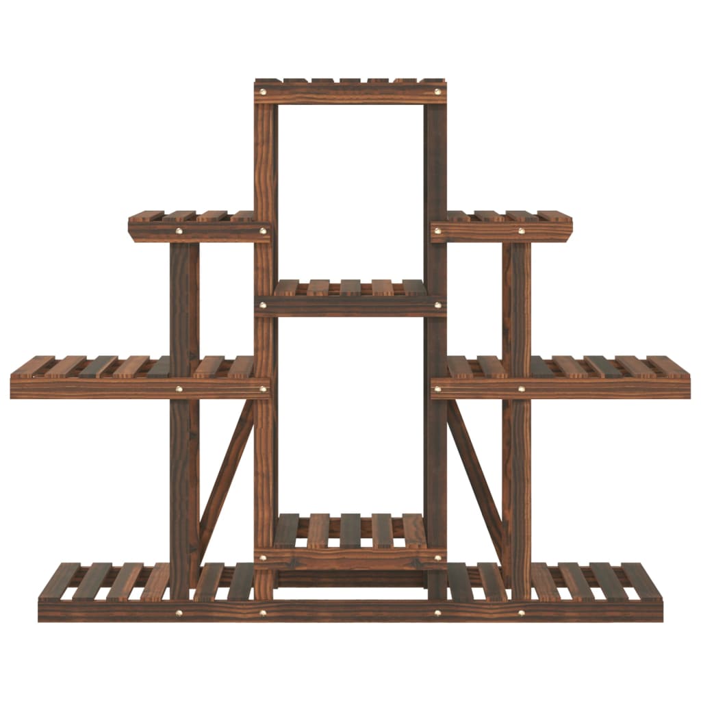 vidaXL Blumenständer 110x25x96 cm Massivholz Tanne