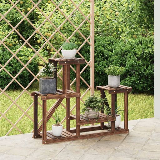 vidaXL Blumenständer 110x25x96 cm Massivholz Tanne