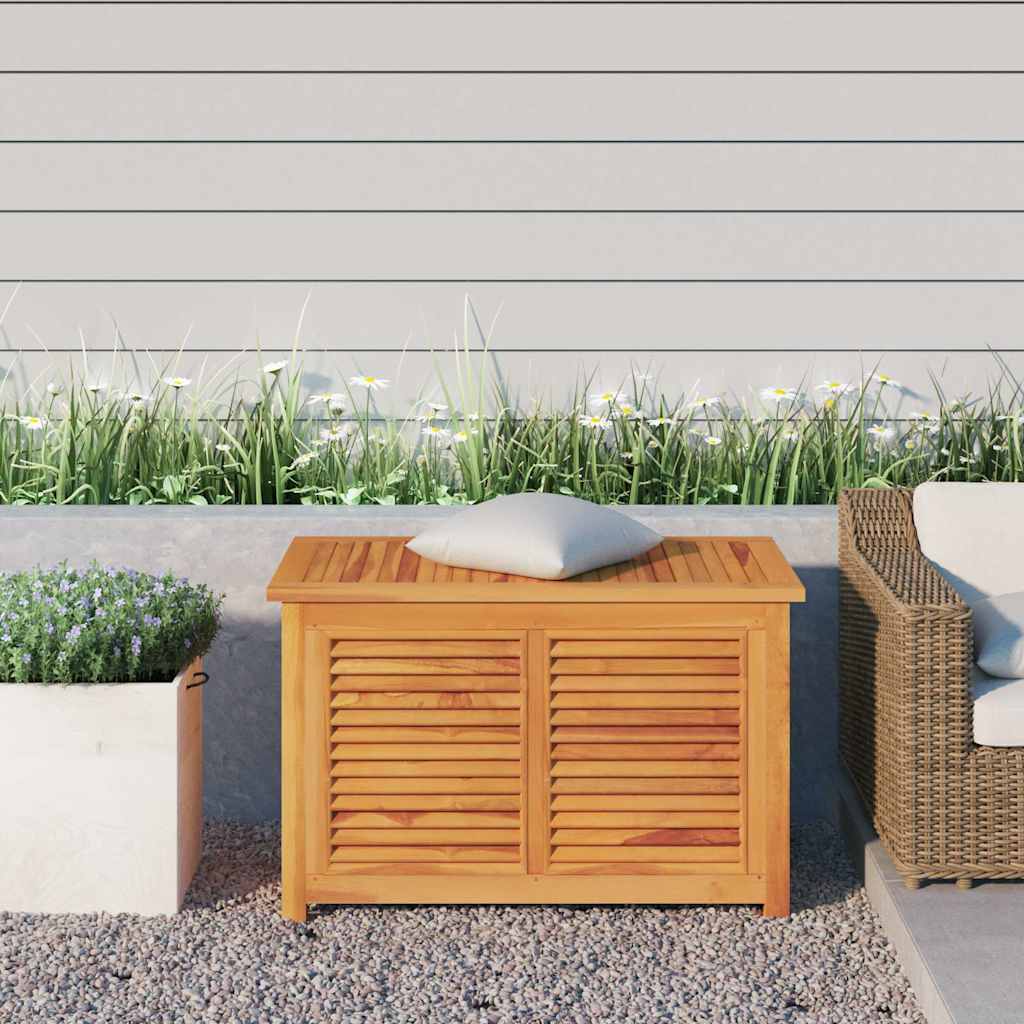 vidaXL Gartenbox mit Beutel 60x50x58 cm Massivholz Teak