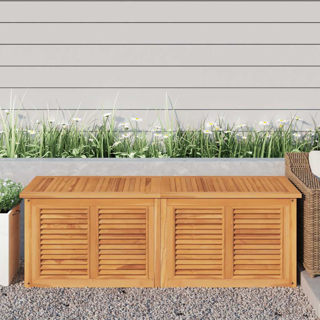 vidaXL Gartenbox mit Beutel 60x50x58 cm Massivholz Teak