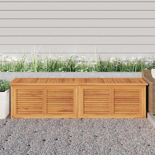 vidaXL Gartenbox mit Beutel 60x50x58 cm Massivholz Teak