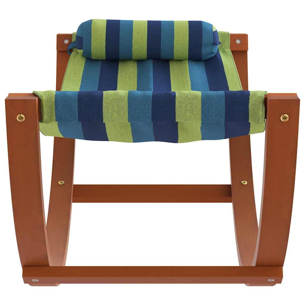 vidaXL Schaukelhängematte für Kinder Blau und Grün Stoff