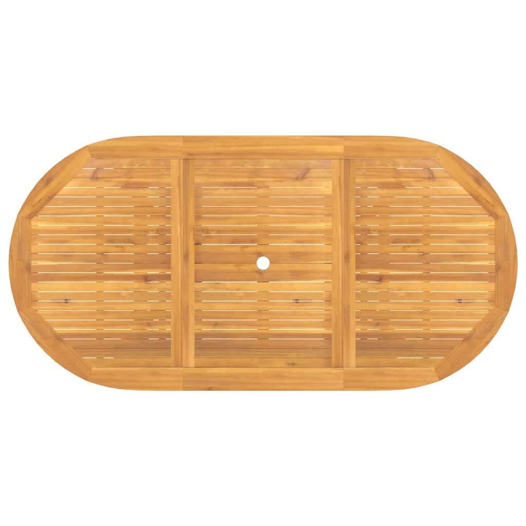 vidaXL Gartentisch Ausziehbar 110-160x80x75 cm Massivholz Teak