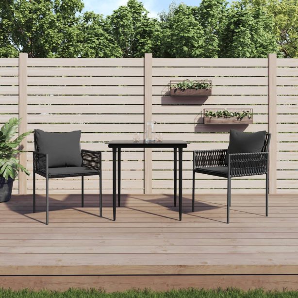 Gartenstühle mit Kissen 4 Stk. Braun 54x61x83 cm Poly Rattan