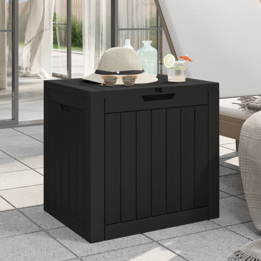 vidaXL Gartenbox Grau 55,5x43x53 cm Polypropylen