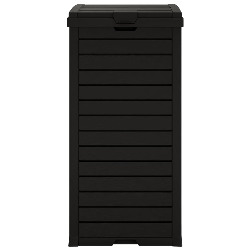 vidaXL Outdoor-Mülltonne Schwarz 41x41x86 cm Polypropylen