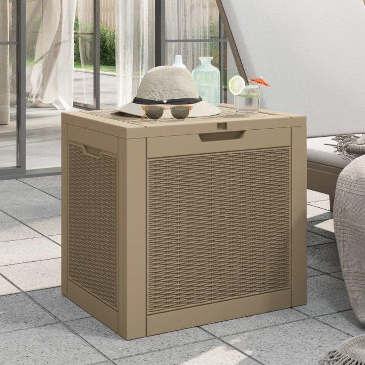vidaXL Gartenbox Schwarz 55,5x43x53 cm Polypropylen