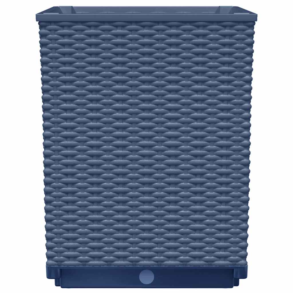 vidaXL Pflanzkübel 2 Stk. Blaugrau 30x30x37 cm Polypropylen