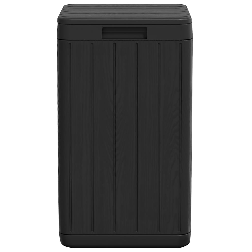 vidaXL Outdoor-Mülltonne Anthrazit 38x38x65 cm PP