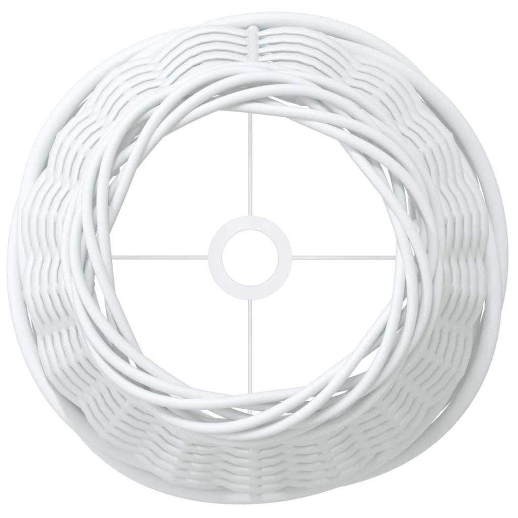 vidaXL Lampenschirm Weiß Ø15x12 cm Korbweide