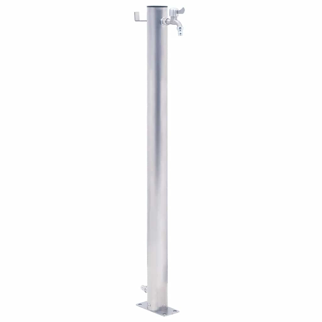 vidaXL Wassersäule für den Garten 40 cm Edelstahl Quadratisch
