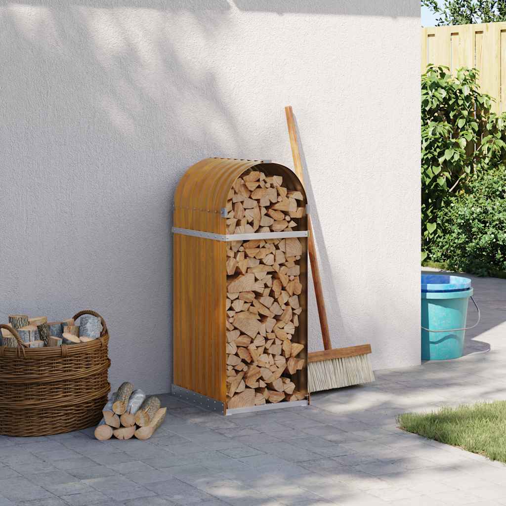 vidaXL Kaminholzunterstand Grün 40x45x170 cm Verzinkter Stahl