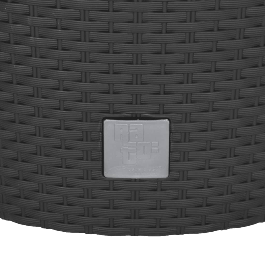 vidaXL Pflanzkübel mit herausnehmbaren Einsatz Anthrazit 15/15,3 L PP