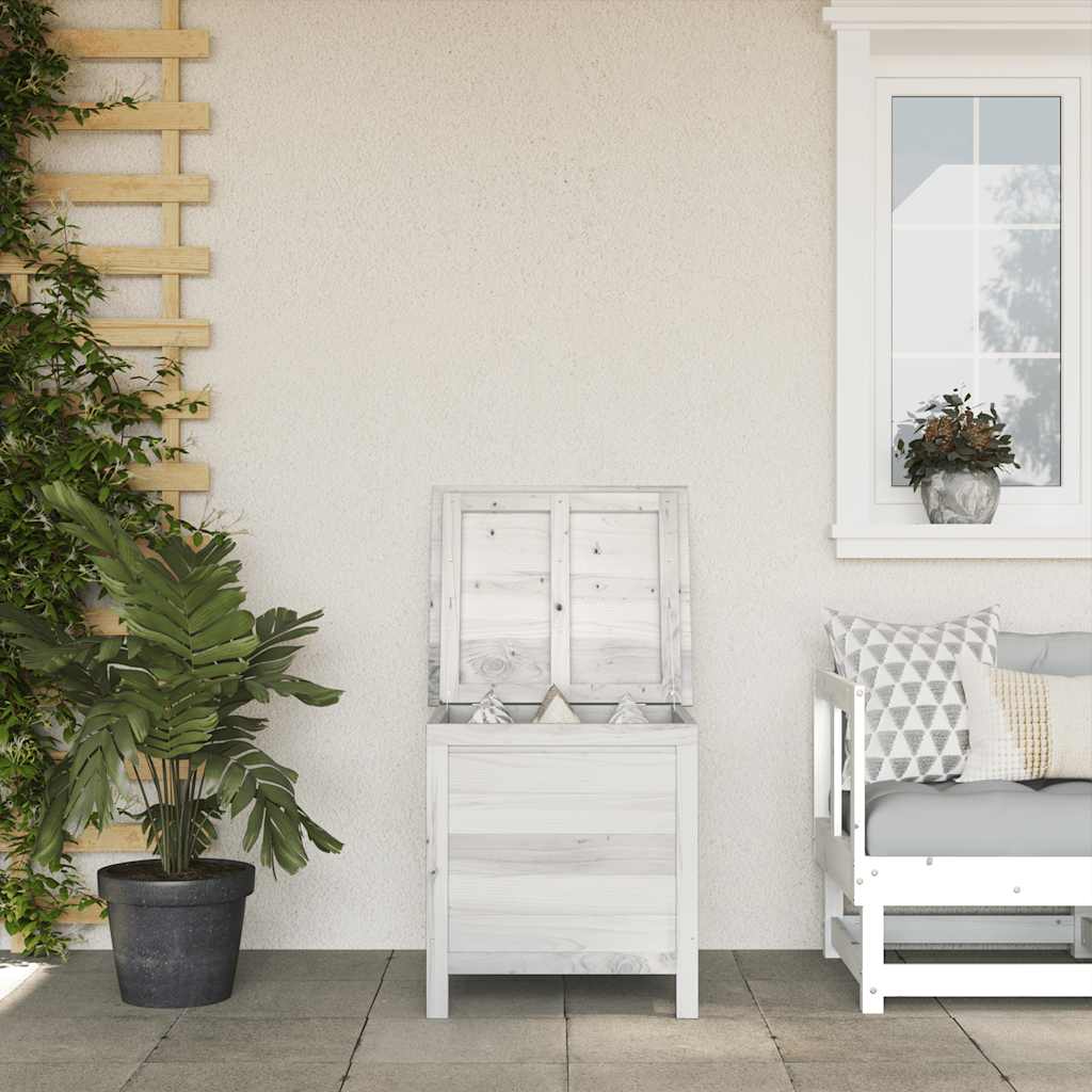 vidaXL Gartentruhe 50x49x56,5 cm Massivholz Tanne