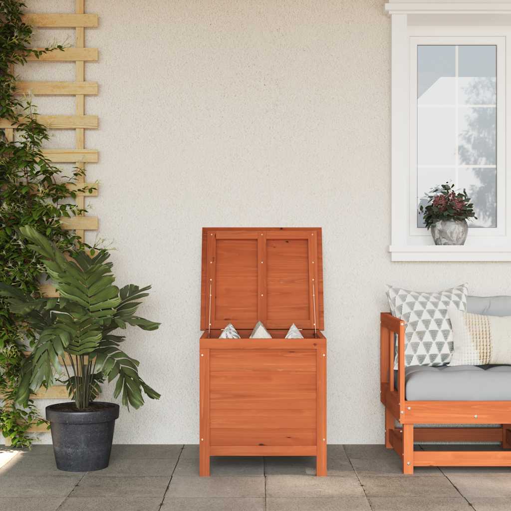 vidaXL Gartentruhe 50x49x56,5 cm Massivholz Tanne