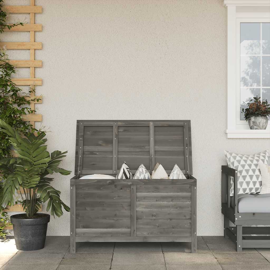 vidaXL Gartentruhe 50x49x56,5 cm Massivholz Tanne