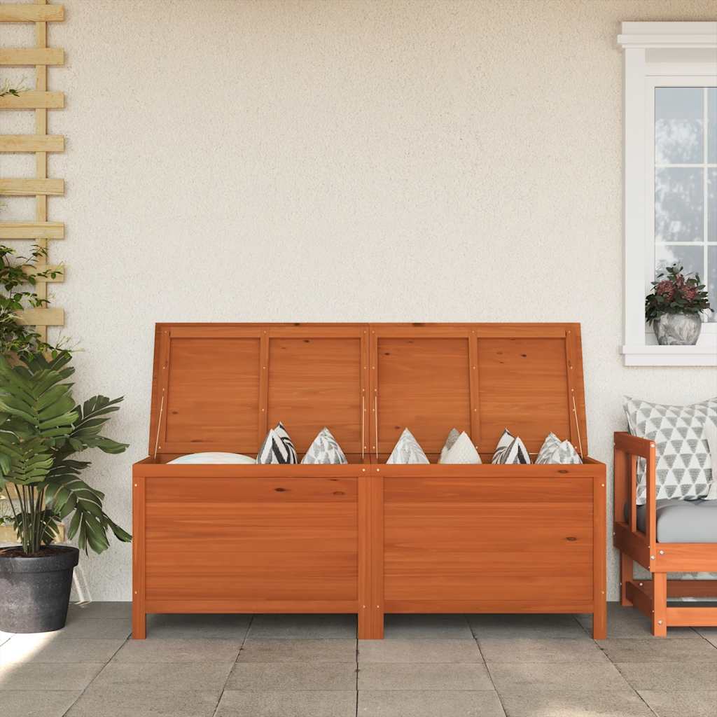 vidaXL Gartentruhe 50x49x56,5 cm Massivholz Tanne