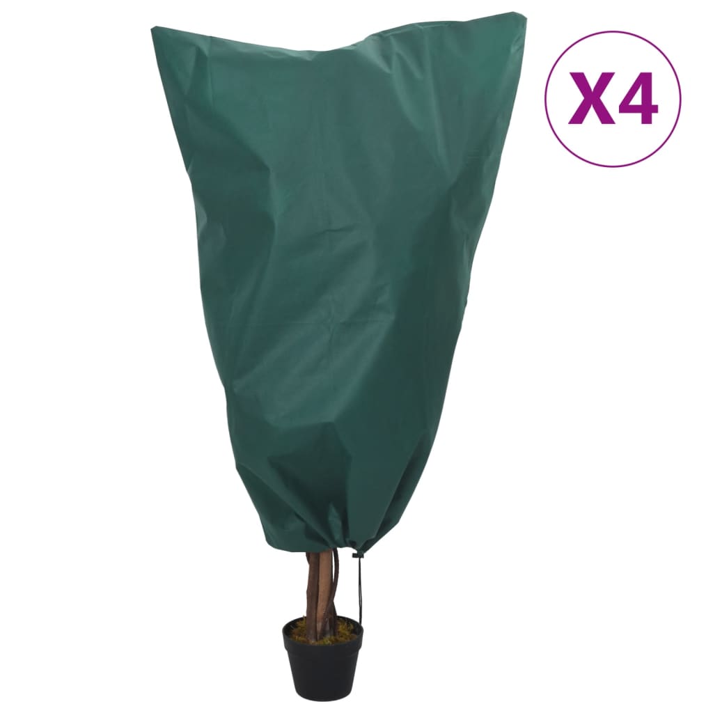 Wintervlies mit Kordelzug 8 Stk. 70 g/m² 0,8x0,8 m