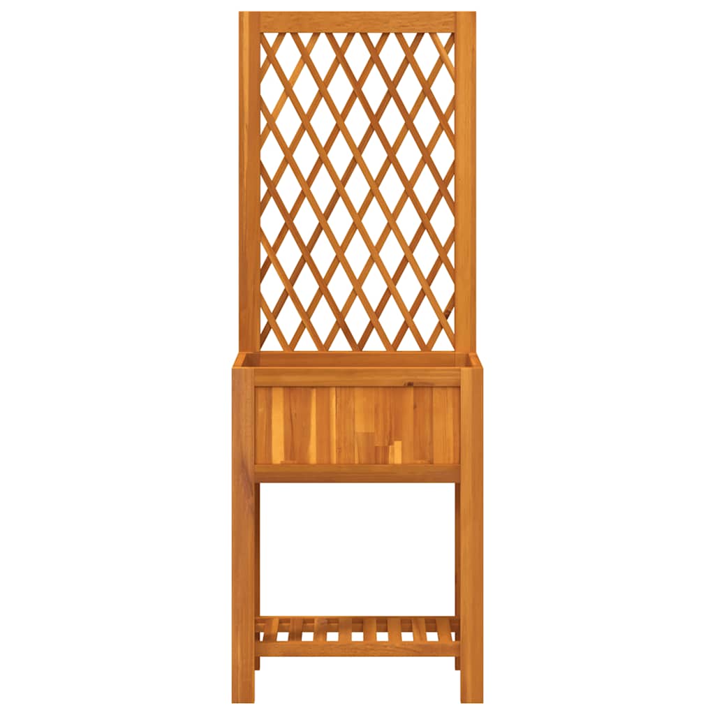 vidaXL Pflanzkübel mit Rankgitter & Ablage 55x29,5x152 cm Akazienholz